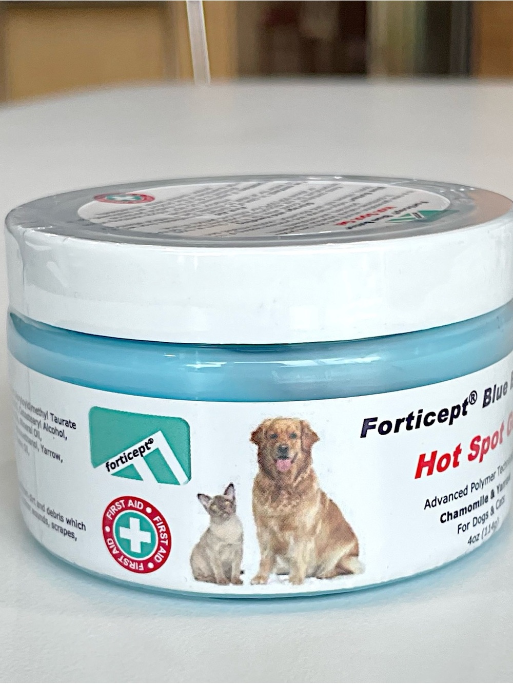 NEW Forticept Blue Butter Hot Spot Gel for Dogs & Cats 4oz - Picture 3 of 6